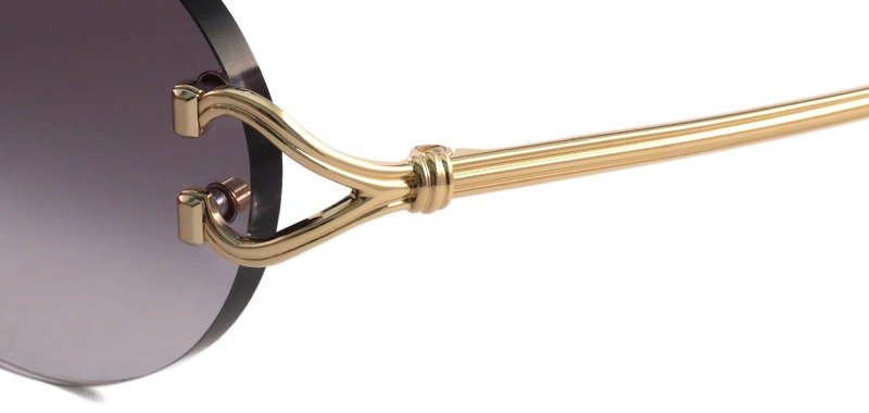 CARTIER リムレスバタフライメガネ 【関税込】 Cartier CT0551S オーバルシェイプの最新リムレスサングラス