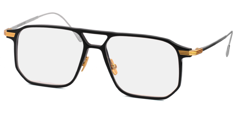 CUTLER AND GROSS AUOP0006 col. Black on 24K Yellow Gold + 18K Rhodium