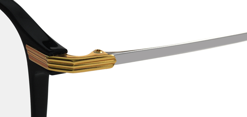 CUTLER AND GROSS AUOP0006 col. Black on 24K Yellow Gold + 18K Rhodium