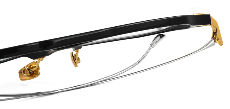 CUTLER AND GROSS AUOP0006 col. Black on 24K Yellow Gold + 18K Rhodium