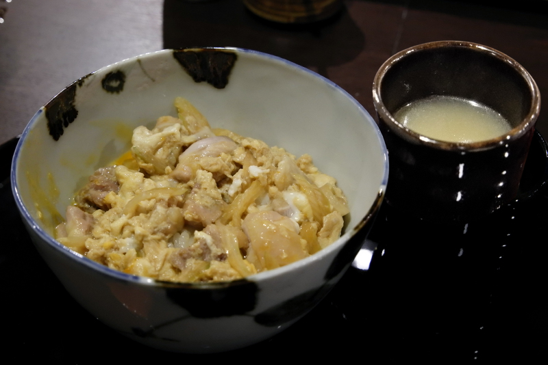親子丼、鶏スープ