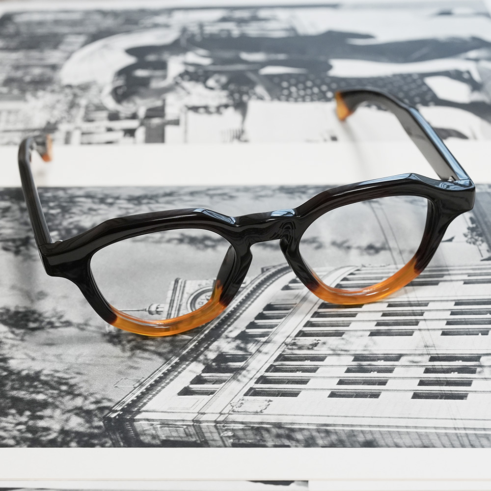 本べっ甲メガネ オール甲 並甲 オレンジ甲ハーフ DK8821