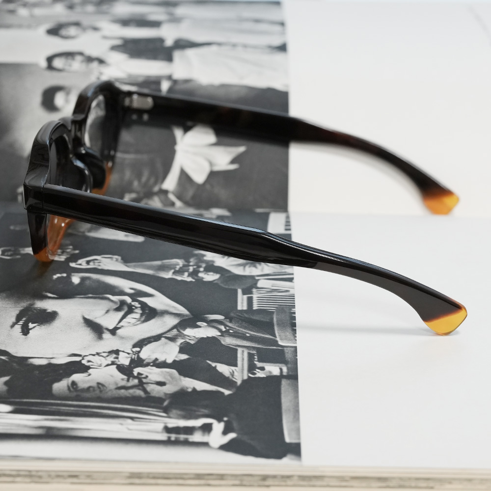 本べっ甲メガネ オール甲 並甲 オレンジ甲ハーフ DK8821