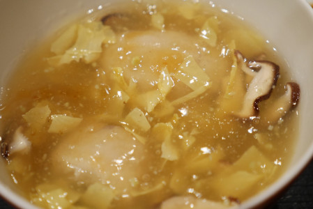 里芋の椎茸と湯葉あんかけ煮