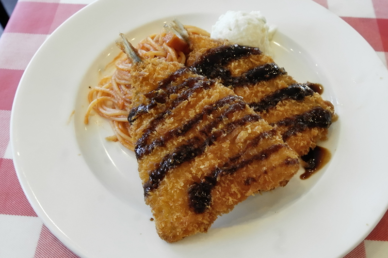 アジフライランチ