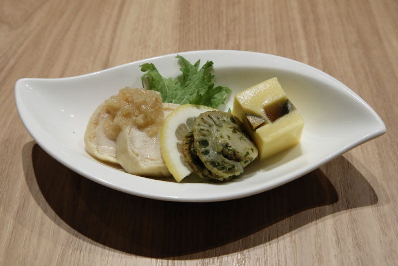 前菜三種盛り合わせ