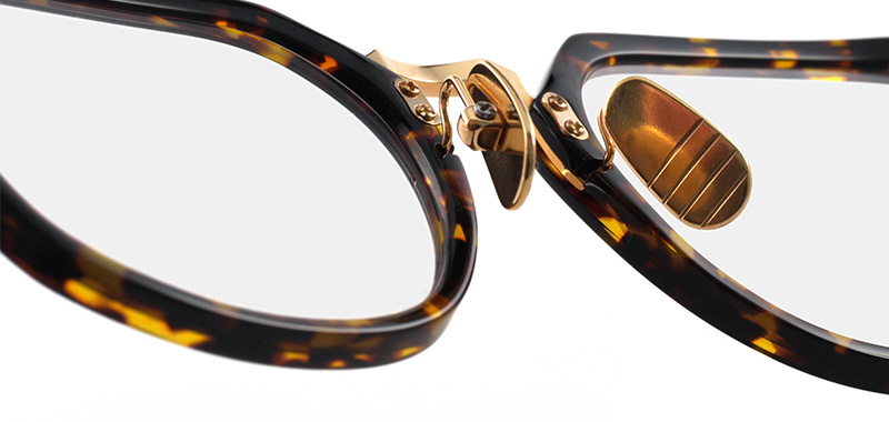 Thom Browne UEO423 col.205 Havana/Gold